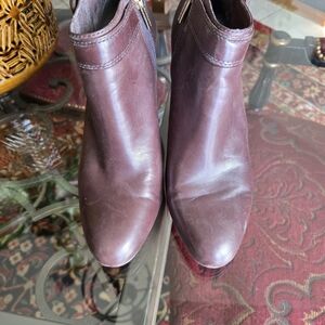 Vince Camuto Rich Burgundy Ankle Booties